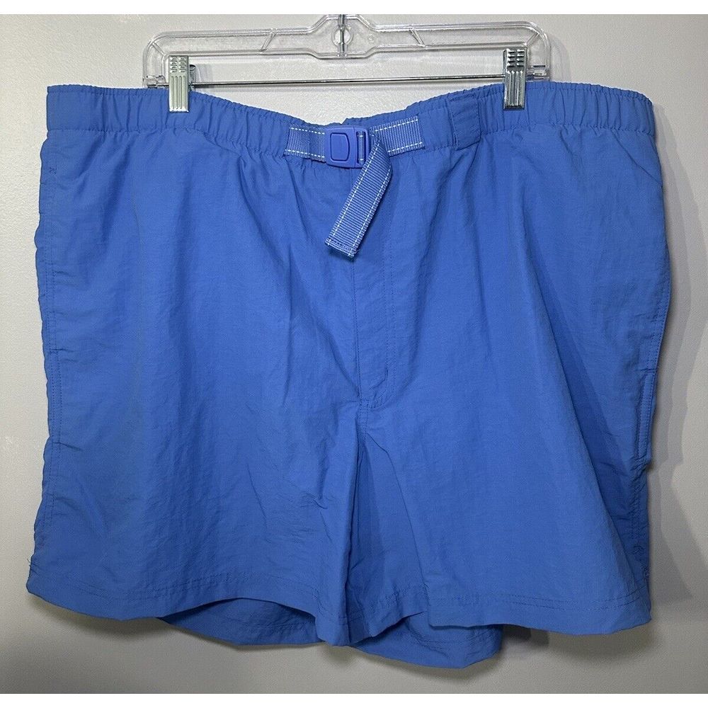 Land's End‎ Mens Blue XXL Swim Suit Trunks NWT Pockets Belt Waterproof Wallet